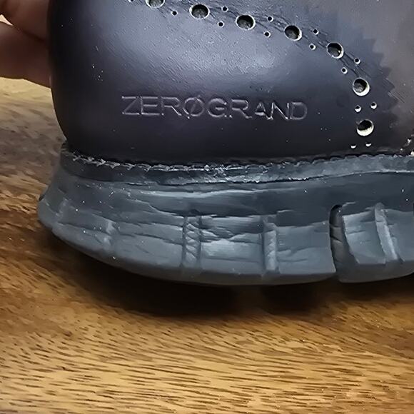 Cole Haan ZeroGrand Brogue Brown Black Design Men's Dress Shoes 8.5 - Picture 6 of 9